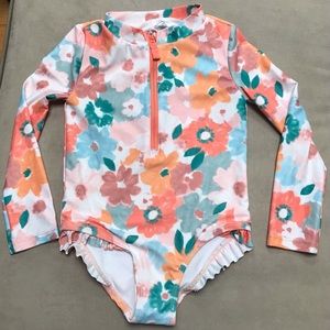 Carter’s one piece long sleeve swim suit 4T